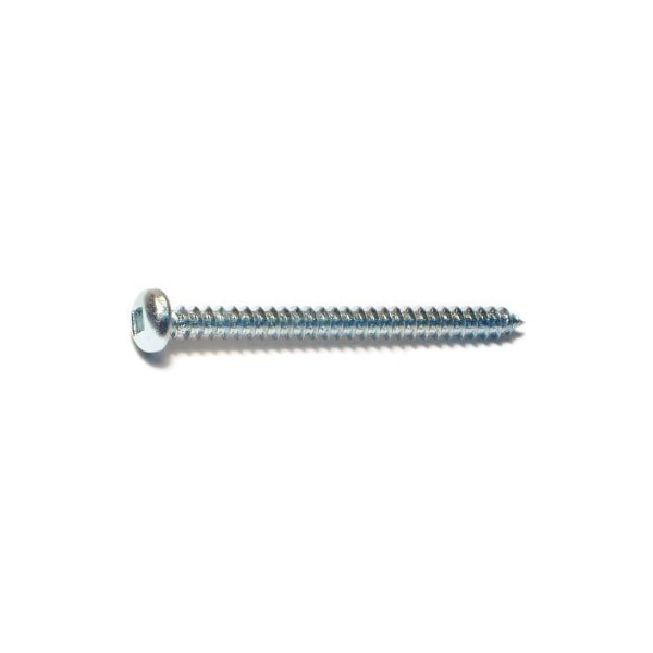 Midwest Fastener Sheet Metal Screw, #8 x 2 in, Zinc Plated Steel Pan Head Square Drive, 30 PK 64035 - main